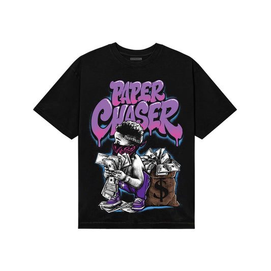 PURPLE Sneakers DopeSkill T-Shirt Paper Chaser Boy Graphic Streetwear - Black