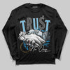 Jordan 4 Denim “Worn Blue” DopeSkill Long Sleeve T-Shirt Trust No One Graphic Streetwear - black