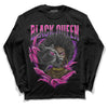 Pink Sneakers DopeSkill Long Sleeve T-Shirt New Black Queen Graphic Streetwear - Black