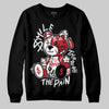 Jordan 5 Retro Fire Red Black Tongue (2025) DopeSkill Sweatshirt Smile Through The Pain Graphic Streetwear - Black