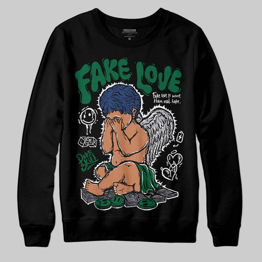 Asics GT-2160 ‘Shamrock Green’ DopeSkill Sweatshirt False Love Graphic Streetwear - Black