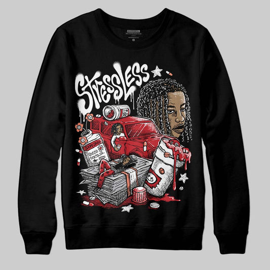 Jordan 1 High OG “Ruby” DopeSkill Sweatshirt Stressless Graphic Streetwear - Black