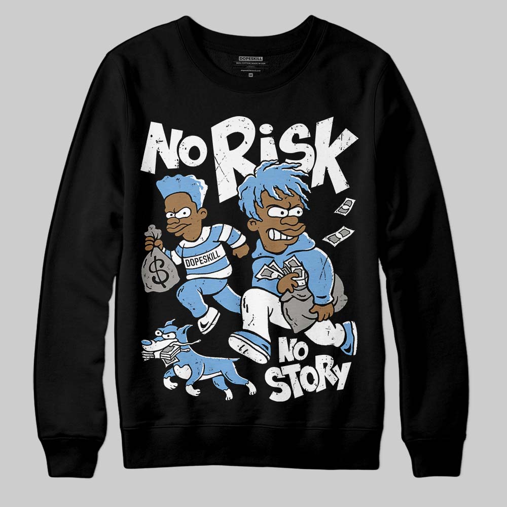 Jordan 12 Retro 'Melo' DopeSkill Sweatshirt No Risk No Story Graphic Streetwear - Black