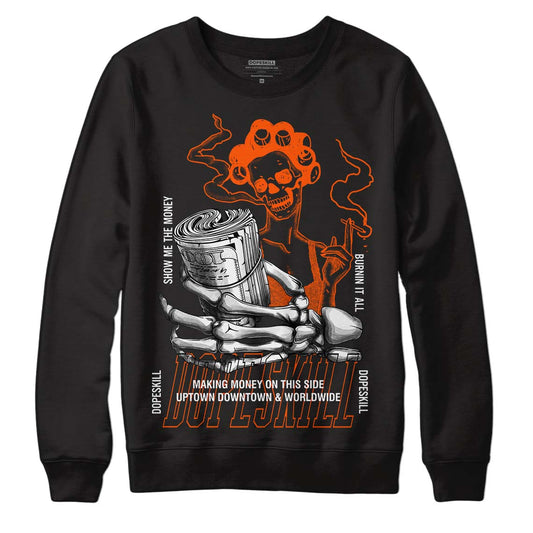 MSCHF Super Normal 2 Orange Milk DopeSkill Sweatshirt Show Me The Money Graphic Streetwear - Black