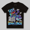 Jordan 8 Retro 'Aqua' 2025 DopeSkill Toddler Kids T-shirt Born To Be Rich Graphic Streetwear - black