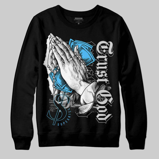 Dunk Low ‘Pure Platinum’ DopeSkill Sweatshirt Trust God Graphic Streetwear - Black