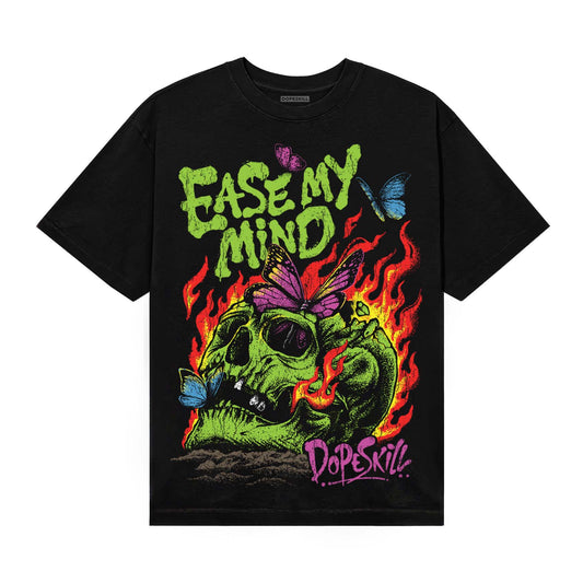 Neon Green Sneakers DopeSkill T-Shirt Ease My Mind Graphic Streetwear - Black