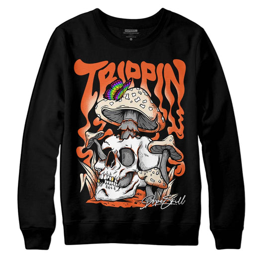 Jordan 3 Georgia Peach DopeSkill Sweatshirt Trippin Graphic Streetwear - Black