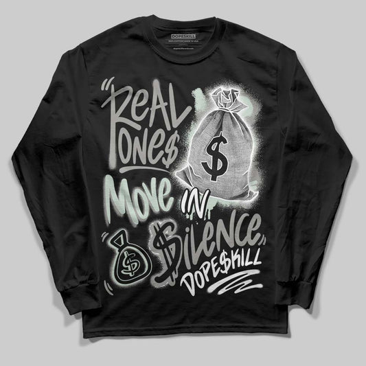 Jordan 1 Retro Low OG Year of the Snake (2025) DopeSkill Long Sleeve T-Shirt Real Ones Move In Silence Graphic Streetwear - Black