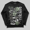 Jordan 4 WMNS “Seafoam” (2025) DopeSkill Long Sleeve T-Shirt Side Hustle Graphic Streetwear - Black