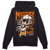 Orange, Black & White Sneakers DopeSkill Hoodie Sweatshirt Mystery Ghostly Grasp Graphic Streetwear - Black