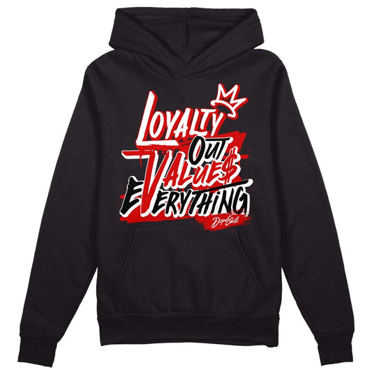 Jordan 1 Retro Low "Black Toe" DopeSkill Hoodie Sweatshirt LOVE Graphic Streetwear - Black