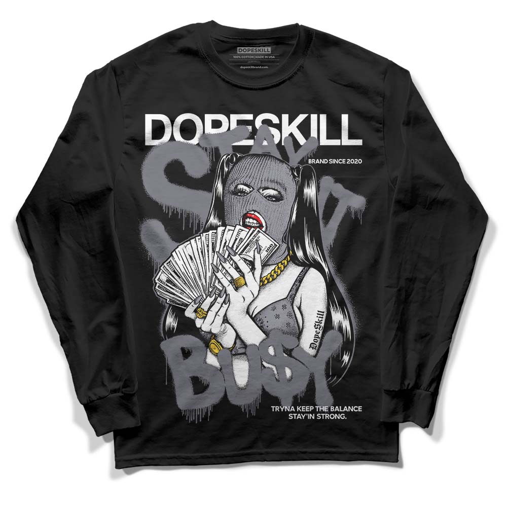 Jordan 14 Retro 'Stealth' DopeSkill Long Sleeve T-Shirt Stay It Busy Graphic Streetwear - Black