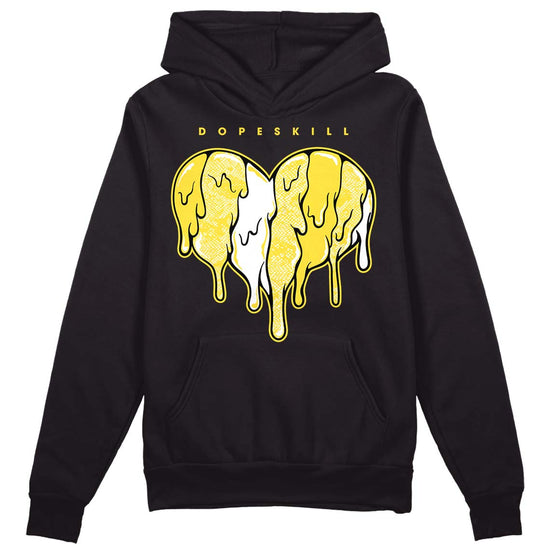 Jordan 11 Low 'Yellow Snakeskin' DopeSkill Hoodie Sweatshirt Slime Drip Heart Graphic Streetwear - Black