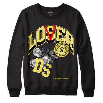 Jordan 11 Low 'Yellow Snakeskin' DopeSkill Sweatshirt Loser Lover Graphic Streetwear - Black