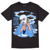 Jordan 6 University Blue DopeSkill T-Shirt Money Is The Motive Graphic Streetwear - Black