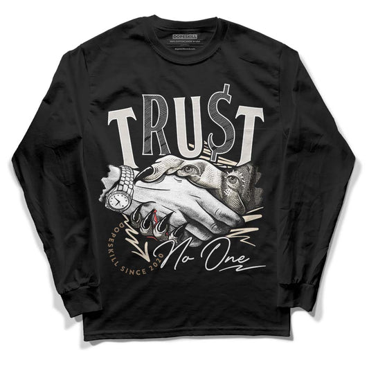 Jordan 5 SE “Sail” DopeSkill Long Sleeve T-Shirt Trust No One Graphic Streetwear - black