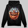 Red Sneakers DopeSkill Hoodie Sweatshirt Hellfire Graphic Streetwear - black