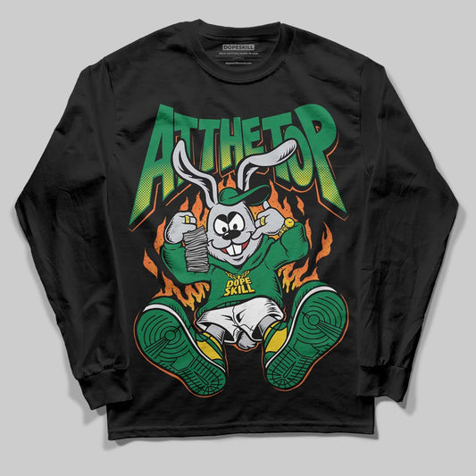 Green Sneakers DopeSkill Long Sleeve T-Shirt At The Top Graphic Streetwear - Black