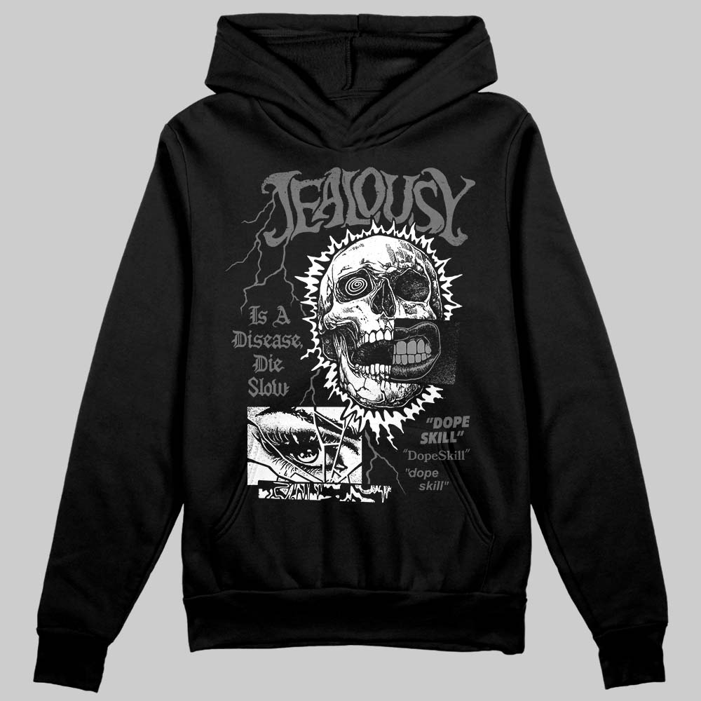 Jordan 4 “Black Cat” (2025) DopeSkill Hoodie Sweatshirt Jealousy Graphic Streetwear - black
