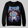 University Blue Sneakers DopeSkill Sweatshirt At The Top Graphic Streetwear - Black