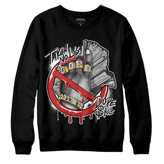 Jordan 1 High OG “Black/White” DopeSkill Sweatshirt Takin No L's Graphic Streetwear - Black