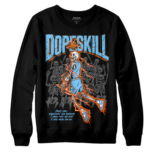 Dunk Low Futura University Blue DopeSkill Sweatshirt Thunder Dunk Graphic Streetwear - Black 