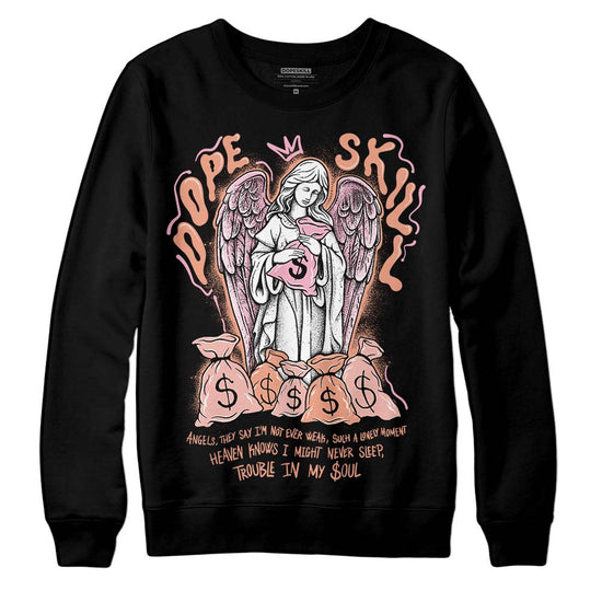 Jordan 11 Low “Legend Pink” DopeSkill Sweatshirt Angels Graphic Streetwear - Black