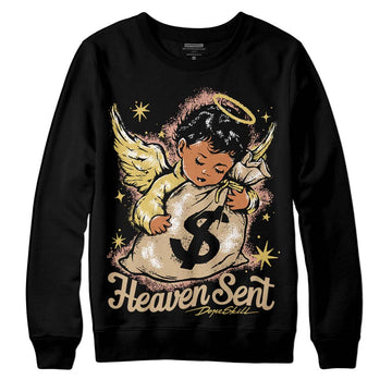 TAN Sneakers DopeSkill Sweatshirt Heaven Sent Graphic Streetwear - Black