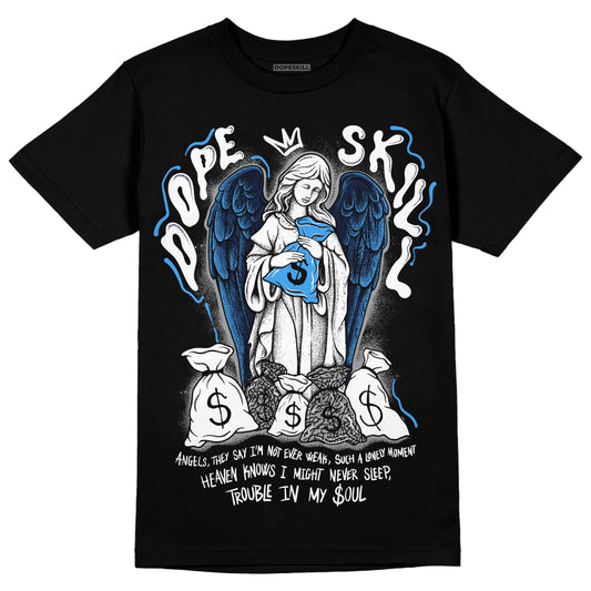 Jordan 3 "Midnight Navy" DopeSkill T-Shirt Angels Graphic Streetwear  - Black