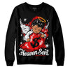 Jordan 12 Retro Cherry DopeSkill Sweatshirt Heaven Sent Graphic Streetwear - Black