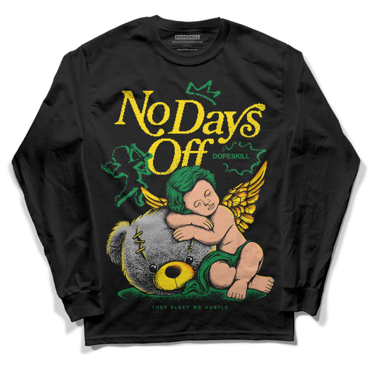 Dunk Low Reverse Brazil DopeSkill Long Sleeve T-Shirt New No Days Off Graphic Streetwear - Black