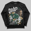Jordan 1 High OG “Fir” (Pro Green) DopeSkill Long Sleeve T-Shirt Stressless Graphic Streetwear - Black