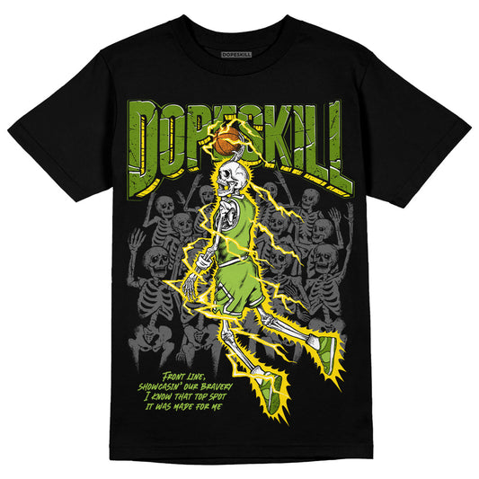 SB Dunk Low Chlorophyll DopeSkill T-Shirt Thunder Dunk Graphic Streetwear - Black 