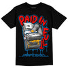 Jordan 4 Retro GS 'Messy Room' DopeSkill T-Shirt Paid In Full Graphic Streetwear  - Black