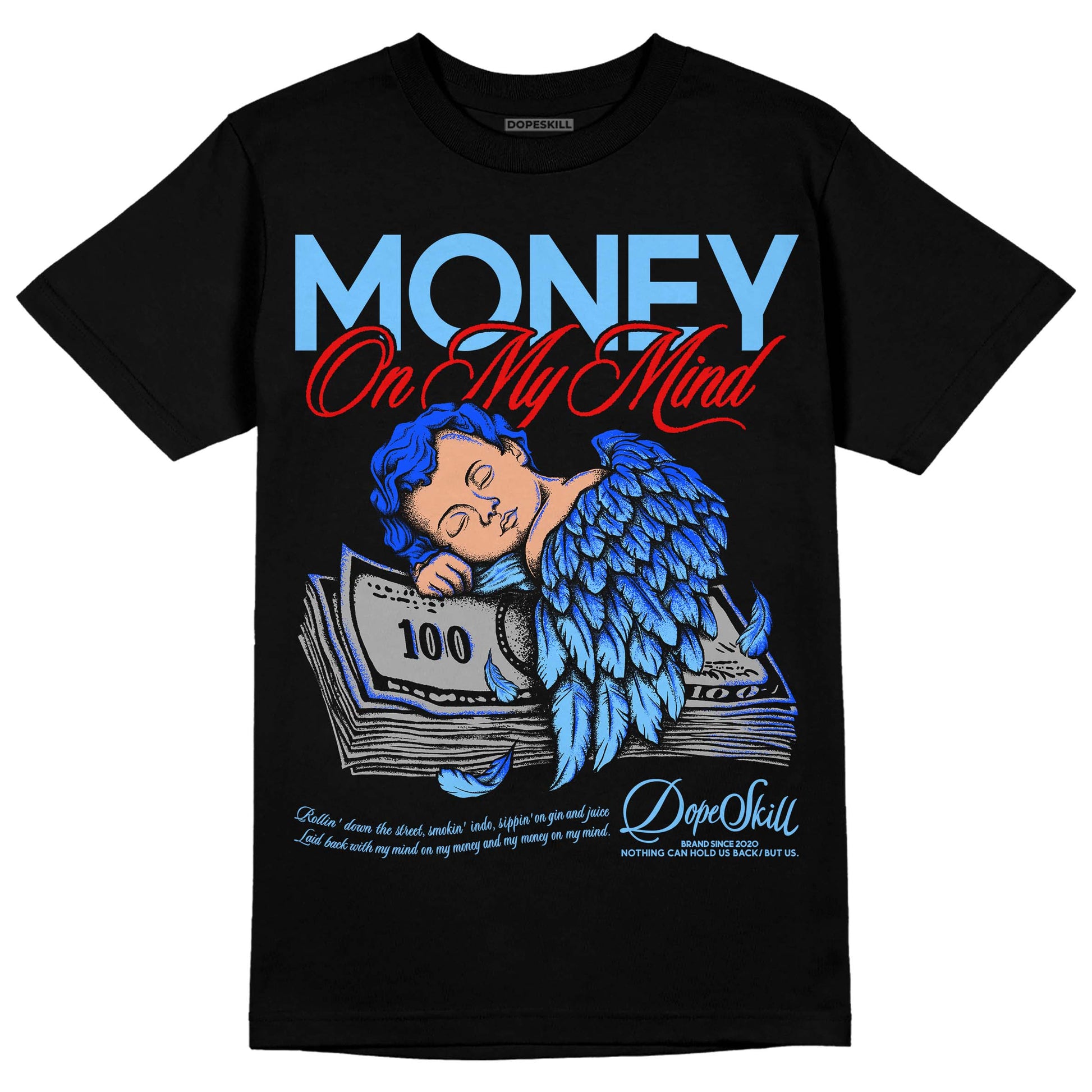 Travis Scott x Jordan 4 Retro 'Cactus Jack' DopeSkill T-Shirt MOMM Graphic Streetwear - Black