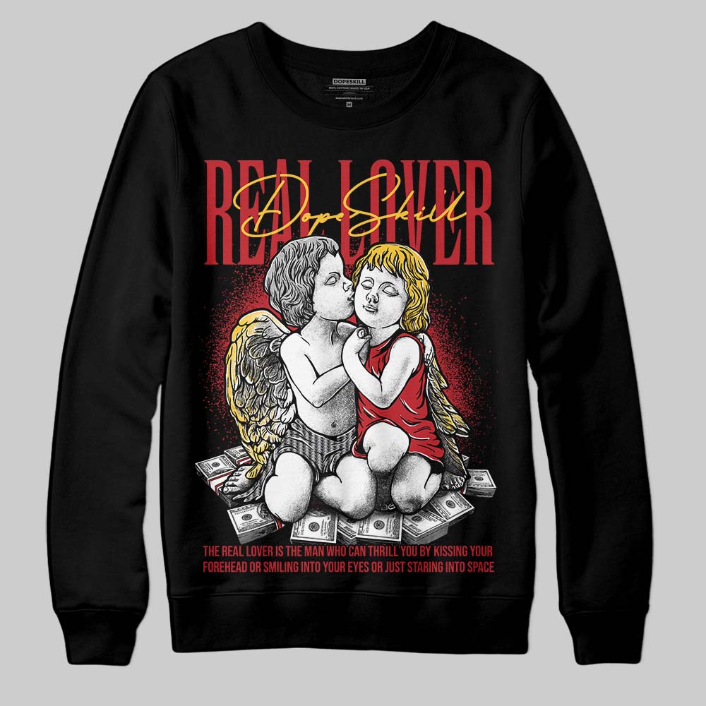 Jordan 14 Retro Ferrari (2025) DopeSkill Sweatshirt Real Lover Graphic Streetwear - Black