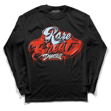 Jordan 6 Retro Toro Bravo DopeSkill Long Sleeve T-Shirt Rare Breed Type Graphic Streetwear - Black