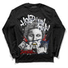 Jordan 4 Midnight Navy DopeSkill Long Sleeve T-Shirt Hold My Own Graphic Streetwear  - Black 