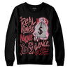 Valentine's Day Collection DopeSkill Sweatshirt Real Ones Move In Silence Graphic Streetwear - Black