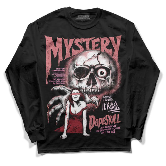 Valentine's Day Collection DopeSkill Long Sleeve T-Shirt Mystery Ghostly Grasp Graphic Streetwear - Black