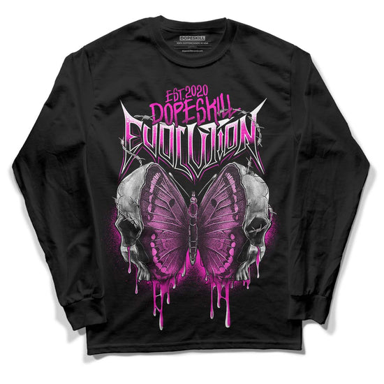 Dunk Low GS “Active Fuchsia” DopeSkill Long Sleeve T-Shirt DopeSkill Evolution Graphic Streetwear - Black