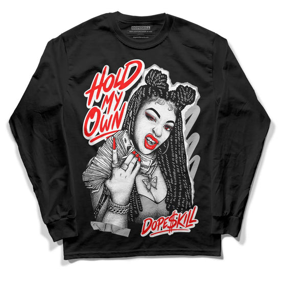 Black and White Sneakers DopeSkill Long Sleeve T-Shirt New H.M.O Graphic Streetwear - Black