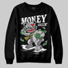 Grey Sneakers DopeSkill Sweatshirt Money Callin' Graphic Streetwear - Black