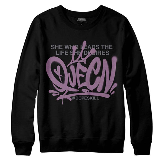 Jordan 2 “Mauve/Off-Noir” DopeSkill Sweatshirt Queen Graphic Streetwear - Black 