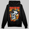 Black and White Sneakers DopeSkill Hoodie Drip or Die Graphic Streetwear - Black
