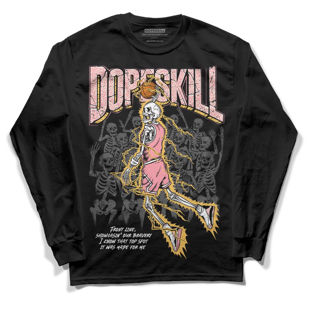 Jordan 3 GS “Red Stardust” DopeSkill Long Sleeve T-Shirt Thunder Dunk Graphic Streetwear - Black