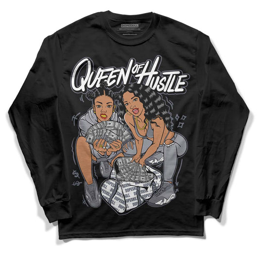 Jordan 14 Retro 'Stealth' DopeSkill Long Sleeve T-Shirt Queen Of Hustle Graphic Streetwear - Black