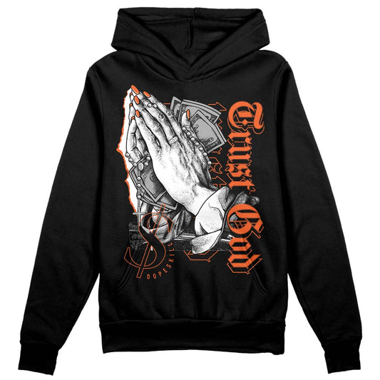 Jordan 3 Georgia Peach DopeSkill Hoodie Sweatshirt Trust God Graphic Streetwear - Black