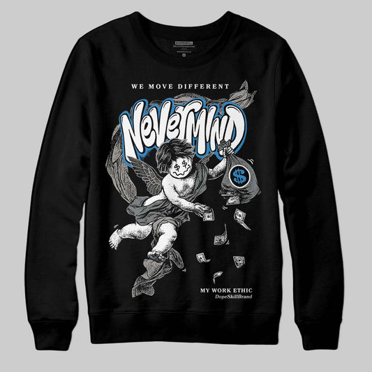 Jordan 9 Cool Grey DopeSkill Sweatshirt Nevermind Graphic Streetwear - Black